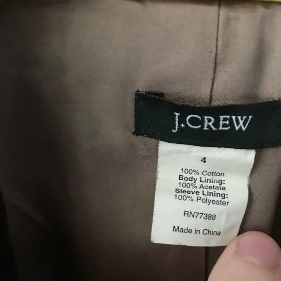 🚨FINAL SALE🚨 J. Crew Single Button Deep Brown Velvet Blazer - Picture 5 of 12